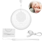 Для сна машина Портативный белый Шум звук машины 153060 мин. таймер встроенный Перезаряжаемые Батарея шнурки зарядка через USB кабель