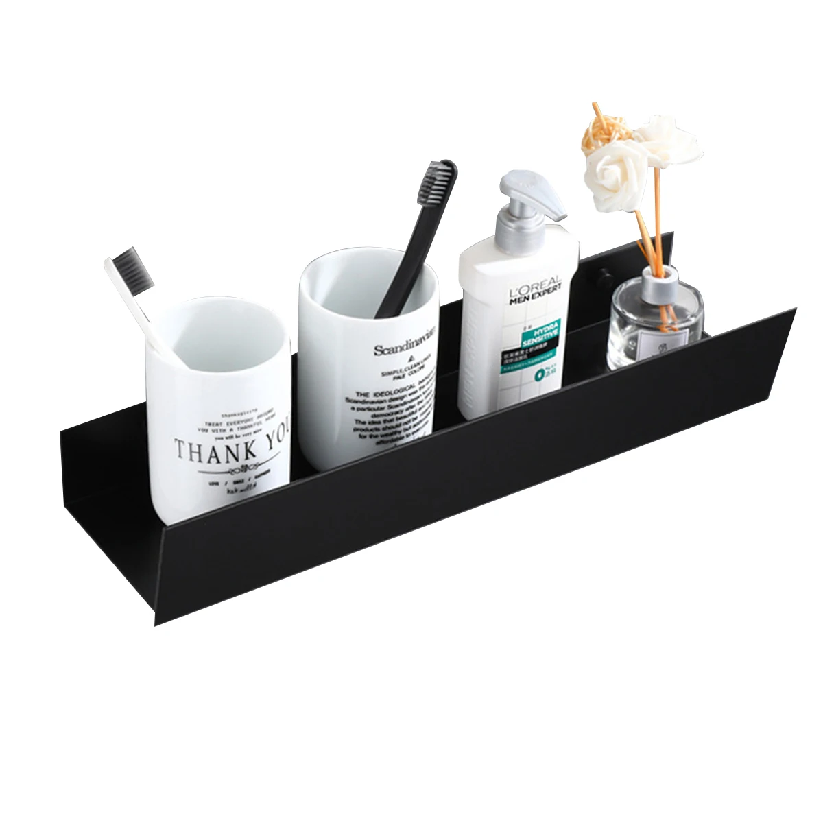 Ванная комната стеллаж для хранения Настенный Алюминий простые удобства