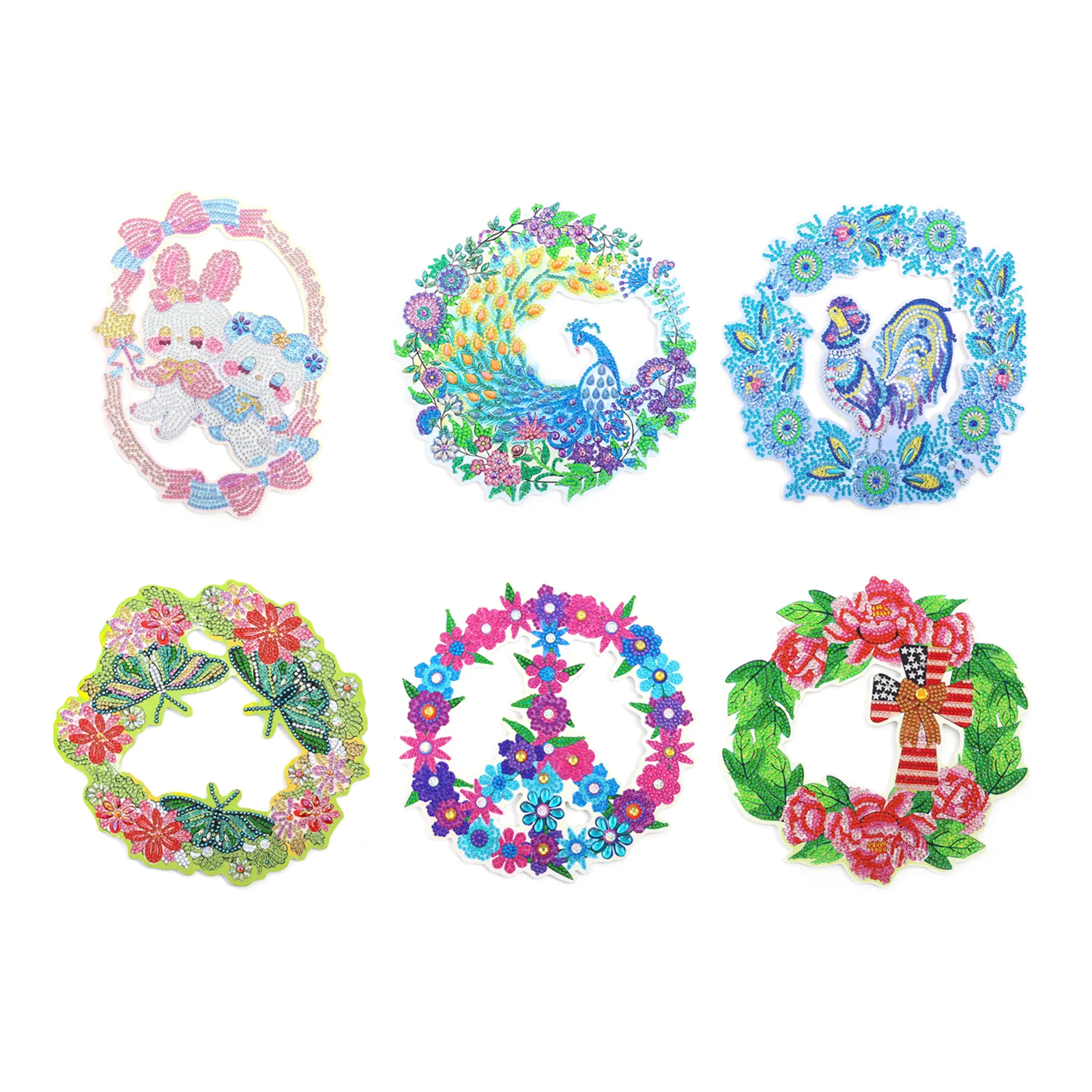 Алмазная живопись сделай сам венок цветы особой формы вышивка с изображением