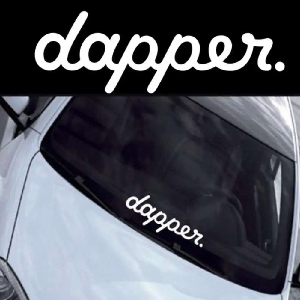 

Car Styling Letter Dapper Sticker Front Rear Windshield Window Door Decal Decor
