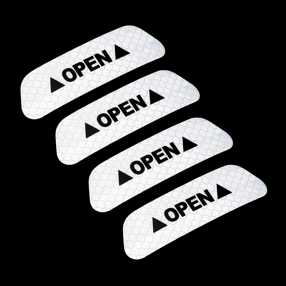 4 шт. автомобильные наклейки Предупреждение отражающая лента экстерьер