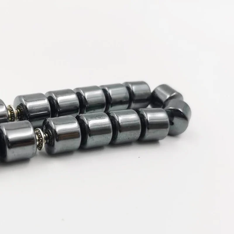 Натуральный гематитовый камень Tasbih способствует циркуляции крови misbaha 33 бусины