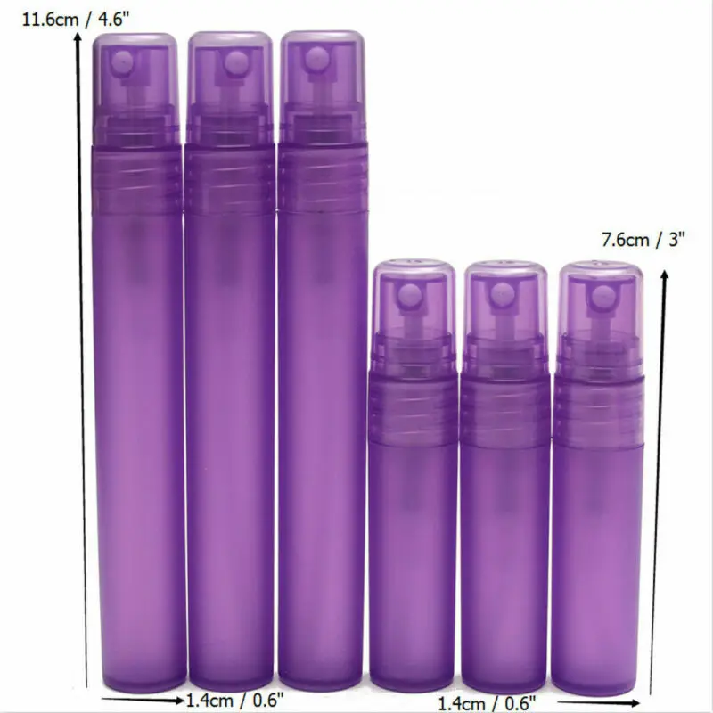 

5PCS Portable Atomiser Plastic Bottle Perfume Spray Makeup Bottle Empty 2ml 3ml 5ml 8ml 10ml