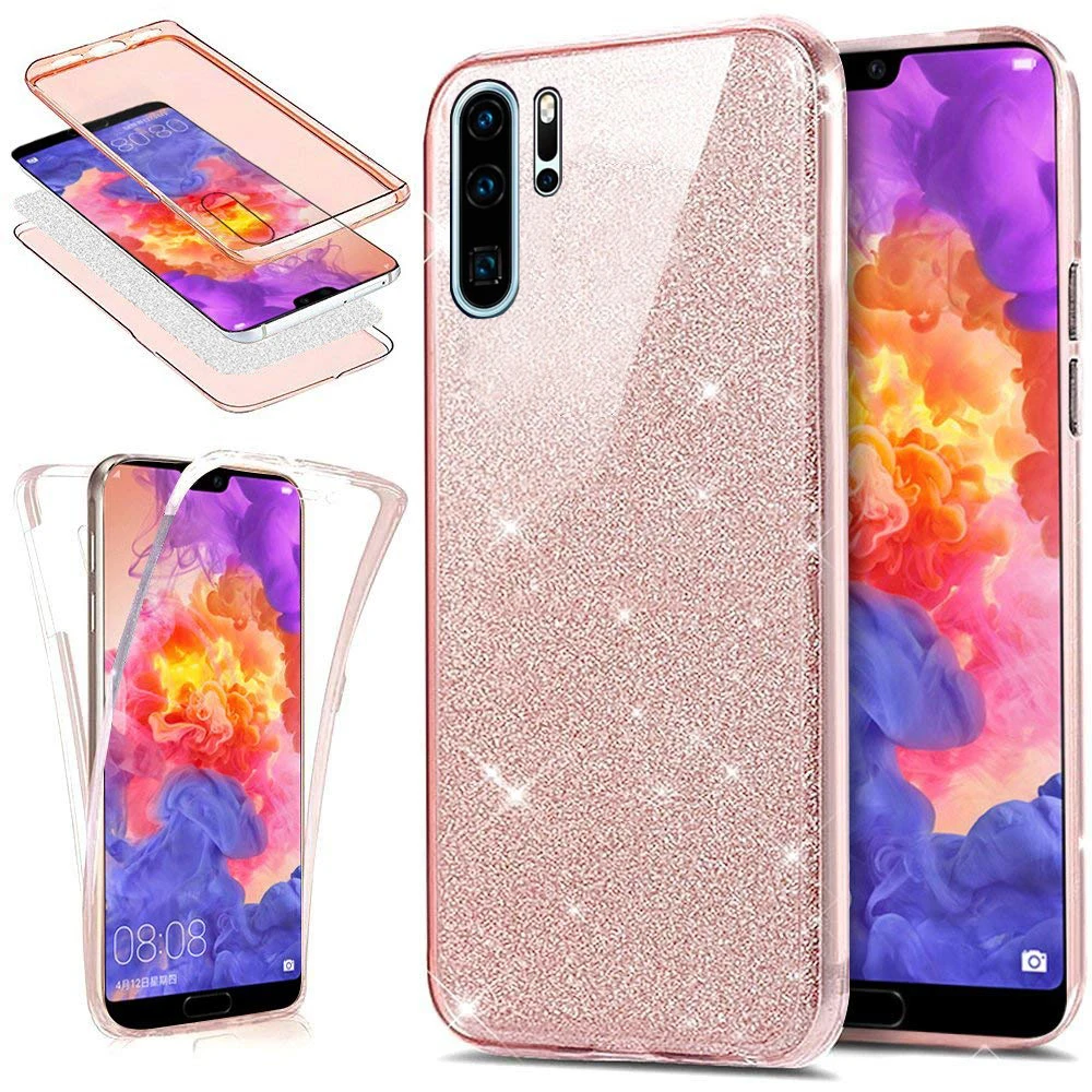 Чехол для Huawei P30 Lite защитный чехол с полным покрытием корпуса Блестящий Мягкий