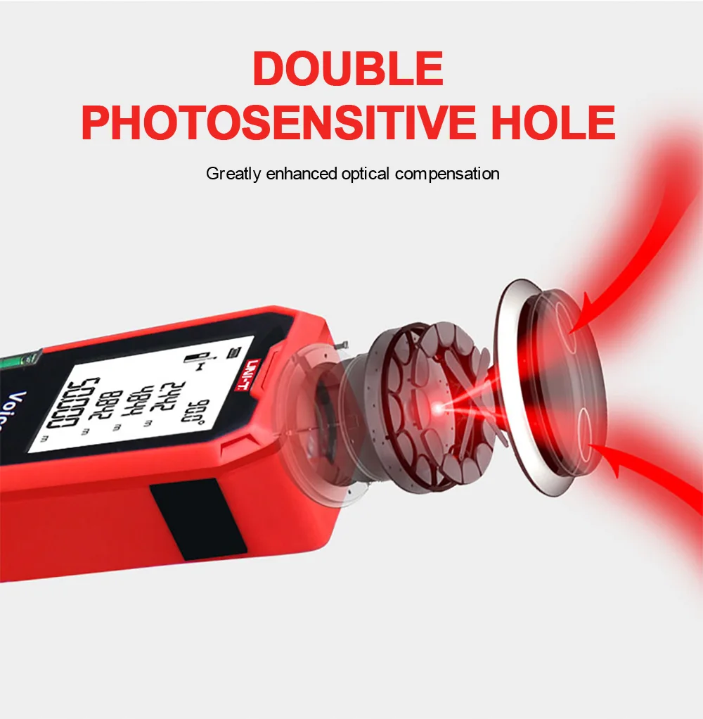 UNI-T Handheld Laser Rangefinder Distance Meter LM40 40M 50M 60M Medidor Laser Tape Build Measure Device Electronic Ruler