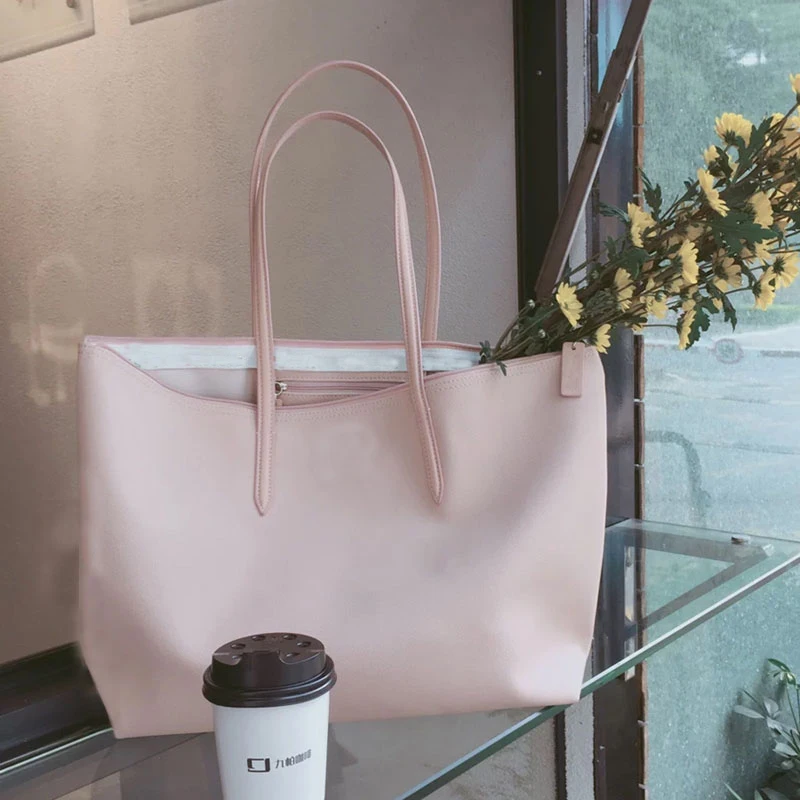 

Casual Tote Bag Large Capacity Female Bags Youth Bright Color Simple Bag Splashproof Shoulder Bags For Women Shopping Travel Bag
