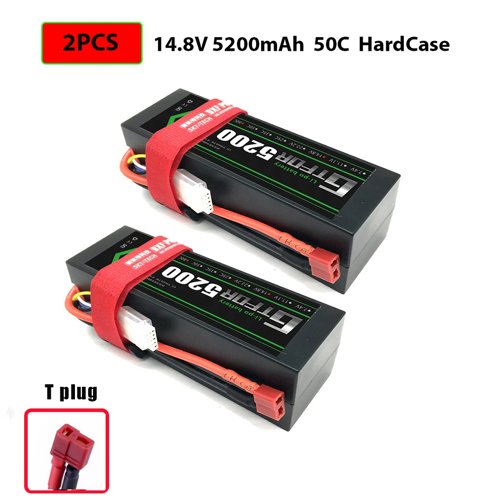 2PCS5200HARDDEANS 2S 3S 4S 5200mAh 6000mAh 7000MAH 7,4 V 11,1 V 14,8 V 50C 60C 100C 120C GTFDR Lipo батарея для X-MAXX E-REVO RC автомобилей Лодка Дрон - Цвет: 2PCS5200HARDDEANS