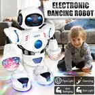 Электрический Танцующий Робот игрушка со светодиодным освещением музыка качели Робот детские развивающие игрушки Музыкальный детский подарок