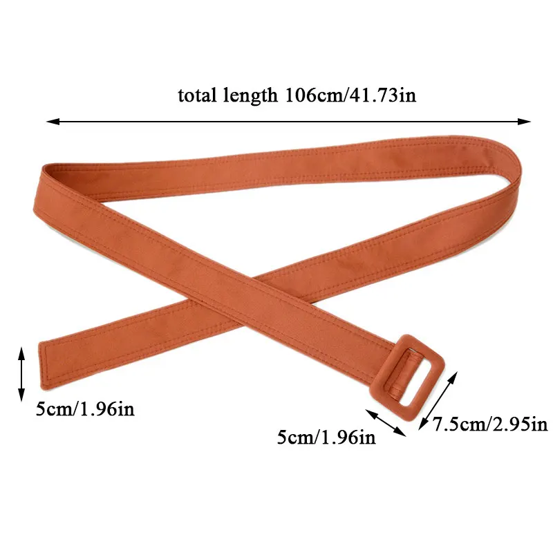 

Corset Belt 160cmx5cm Down Jacket Coat Decorative Waist Belt Soft Waistband Casual Solid Color Super Long Canvas Wide Belt