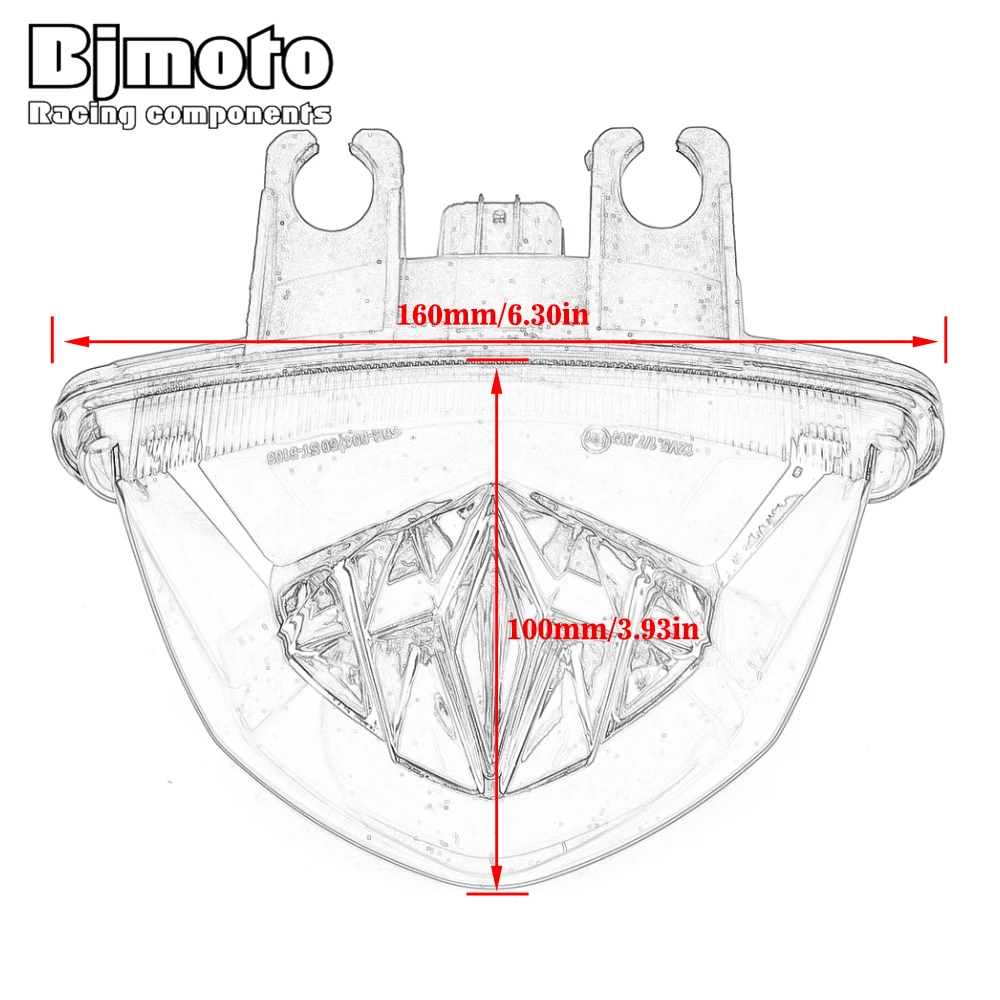 

Motorcycle integrated LED Brake Lamp Tail Light Turn Signal Light For SUZUKI GSXS750 Z 2017-2021 GSXS1000 F/Z 2015-2021