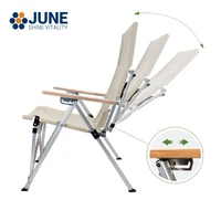 outdoor camping chair three speed adjustable long back chair folding recliner garden picnic beach relaxation chair