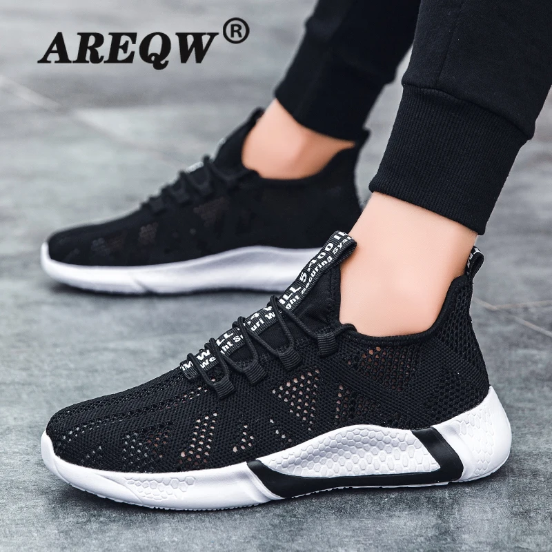 

2021 Hot Summer Big Mesh Running Shoes Men's Large Size Breathable Fashion Net Shoes Soft Sole Sports Casual Shoes
