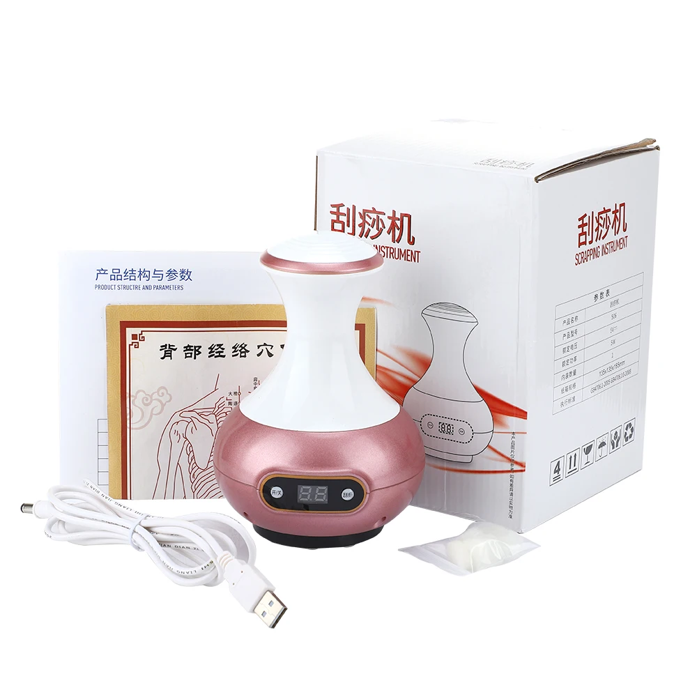 

Electric Vacuum Guasha Massager 9 Gear Suction Cupping Therapy Body Relaxation 9 Gear Heating Acupuncture Cupping Machine