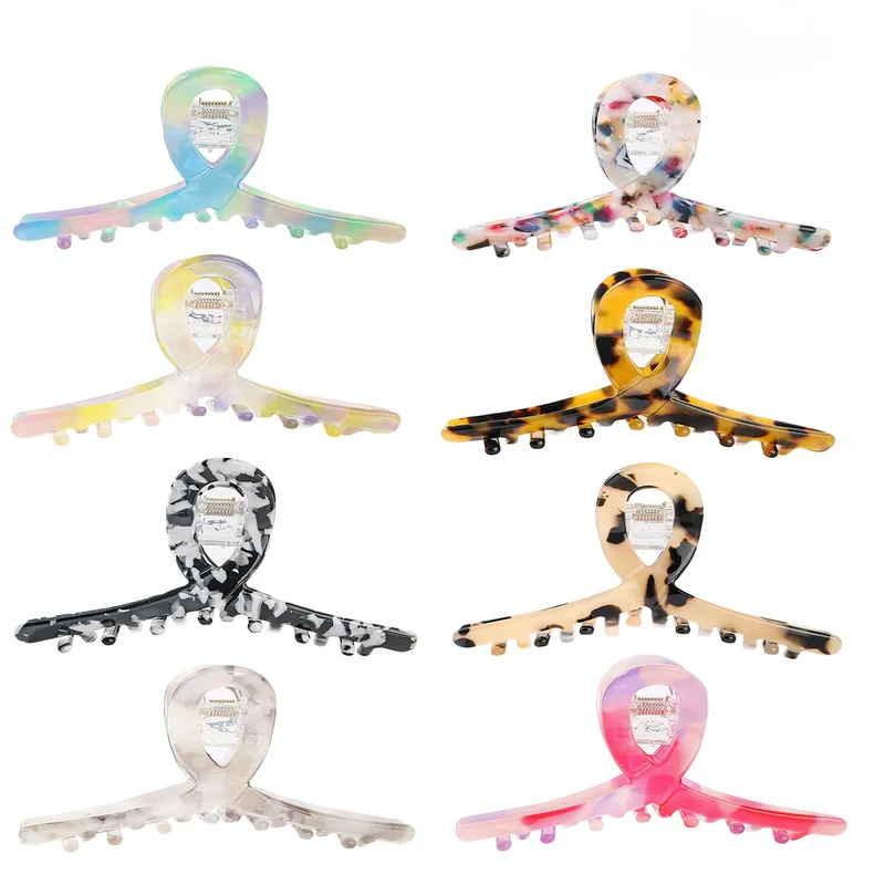 

Женские заколки-крабы, ацетатные заколки для волос, аксессуары для волос, 2021