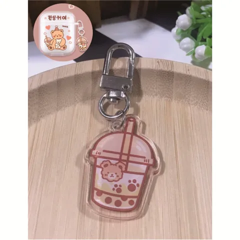

Cartoon Small Bear Rabbit Keychain Cute Animal Plastic Creative Keyring Children Adult Favorite Backpack Gift Bag Car Keypendan