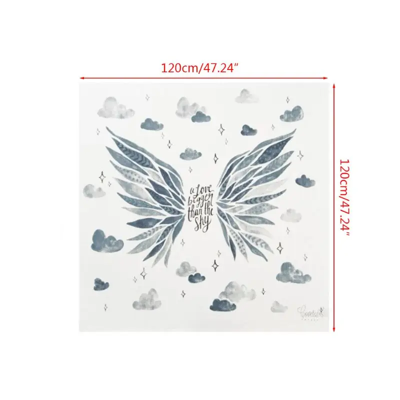 

Cotton Square Baby Hug Blanket Swaddle Trolley Tapestry Infants Newborn Wrap Towel Photography Props R7RB