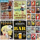 Винтажная металлическая табличка для пива, домашний декор для бара, настенные знаки, знаки, мужская пещера, тарелки для паба, кухни