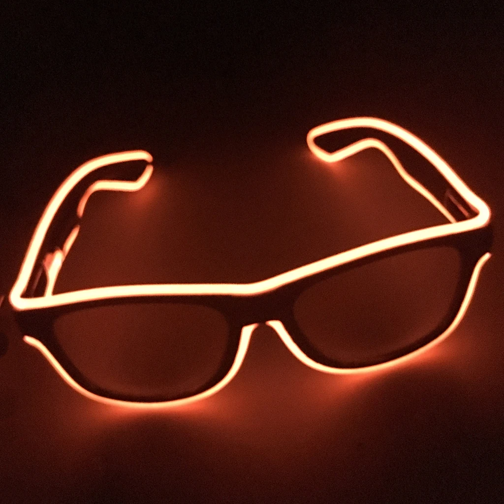Забавная светящаяся маска для глаз светодиодный светильник очки Хэллоуина