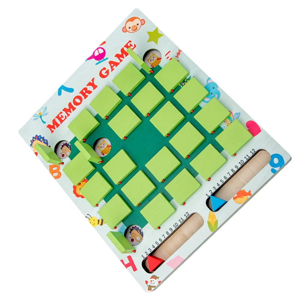 

1 Set Kids Wooden Memory Chess Children Memory Training Game Chess