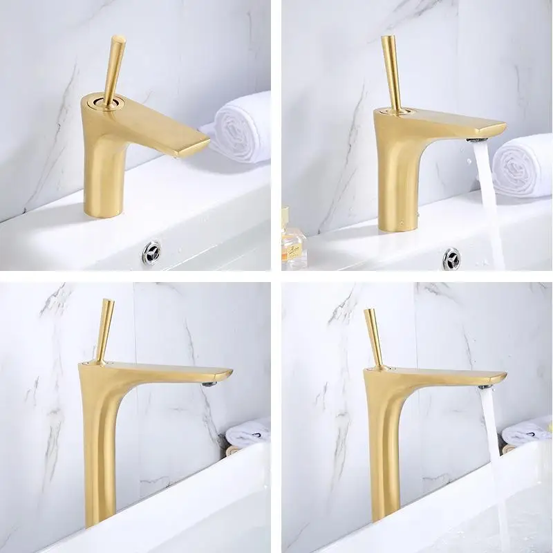 Горячая и холодная раковина водопад смеситель для туалетного столика в ванной