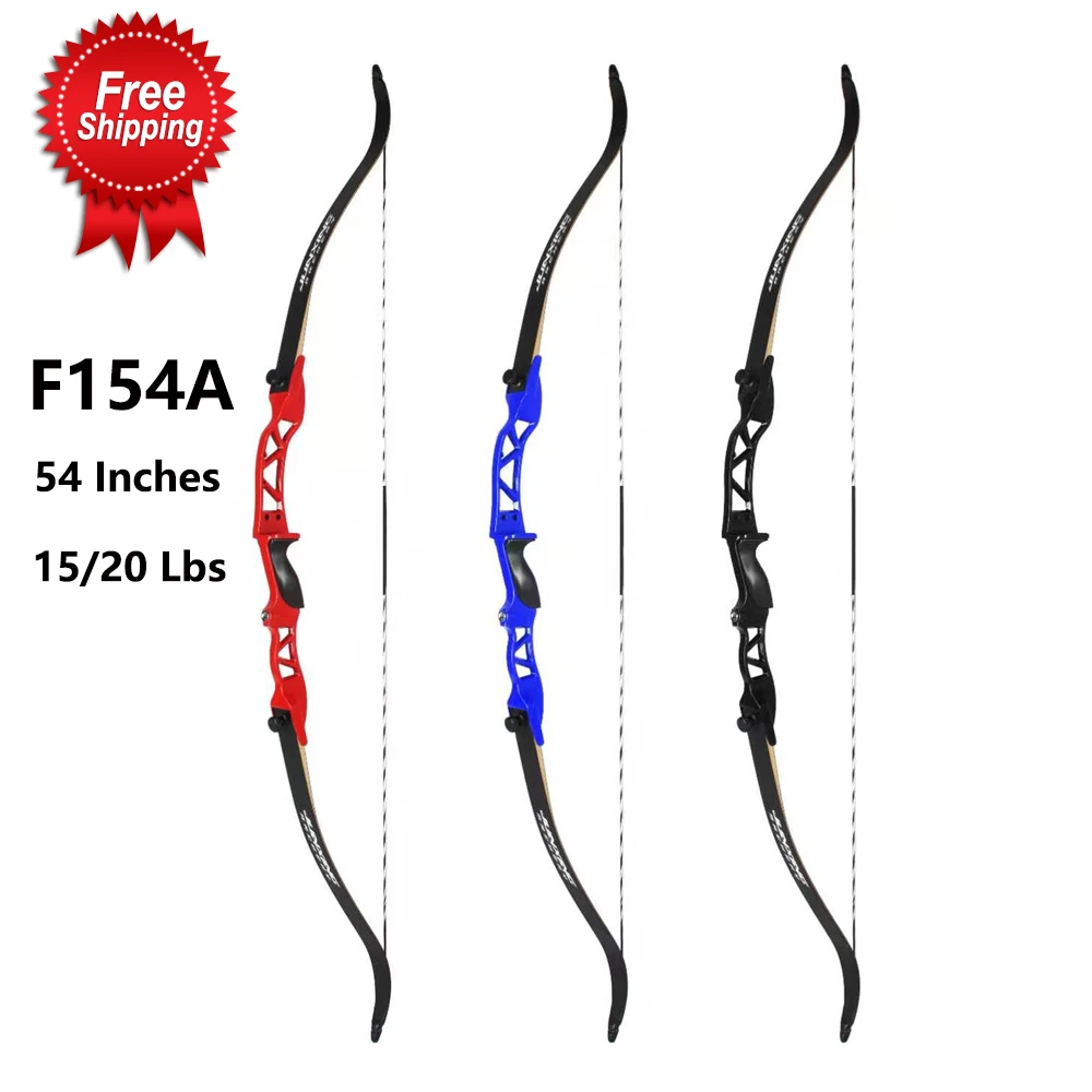 Рекурсивный лук F154A 15 20 фунтов 54 дюйма Для Правшей для детей практики стрельбы из