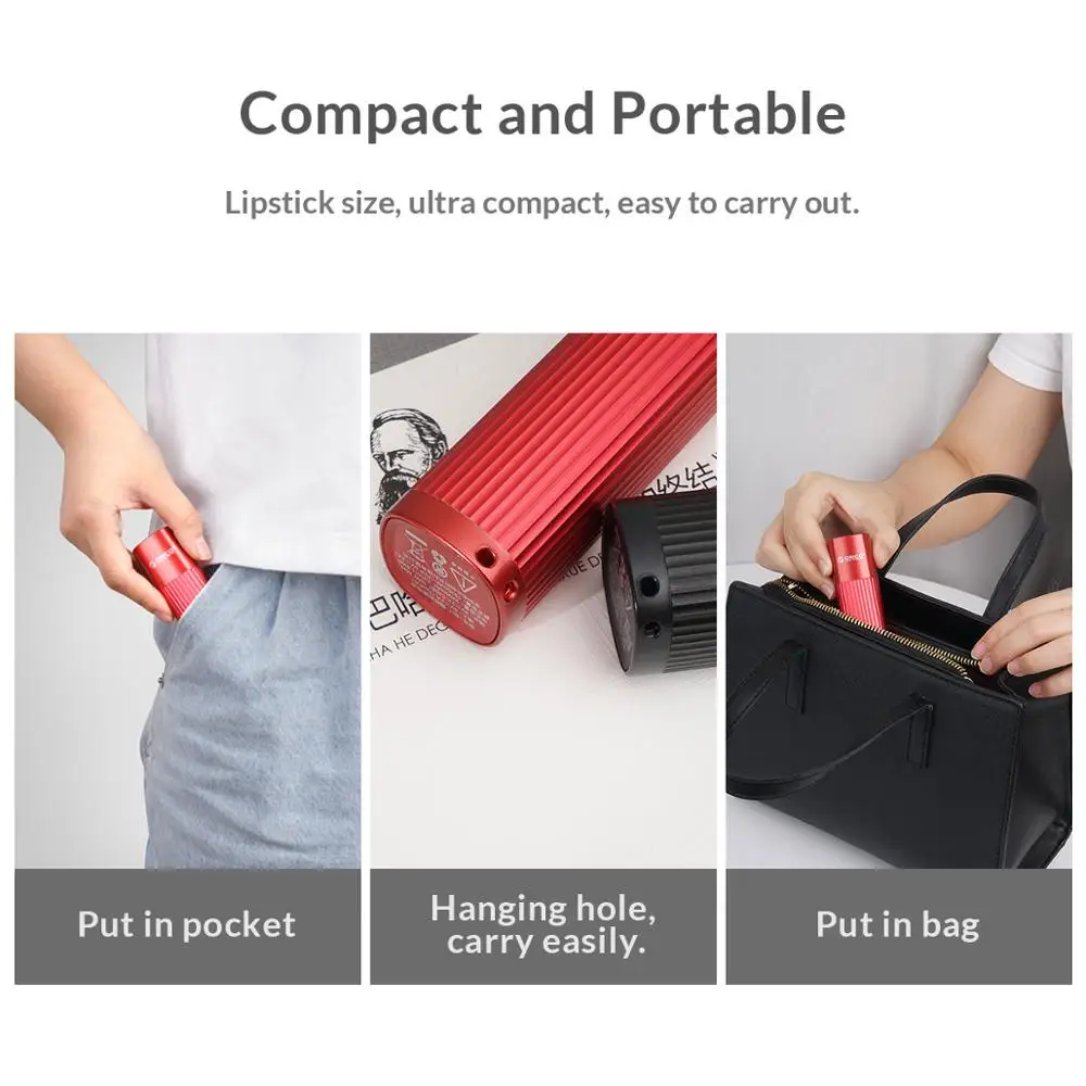 Женское мини зарядное устройство ORICO 3200 мАч быстрая зарядка 5 В 2 А для iphone 8 8S XS MAX