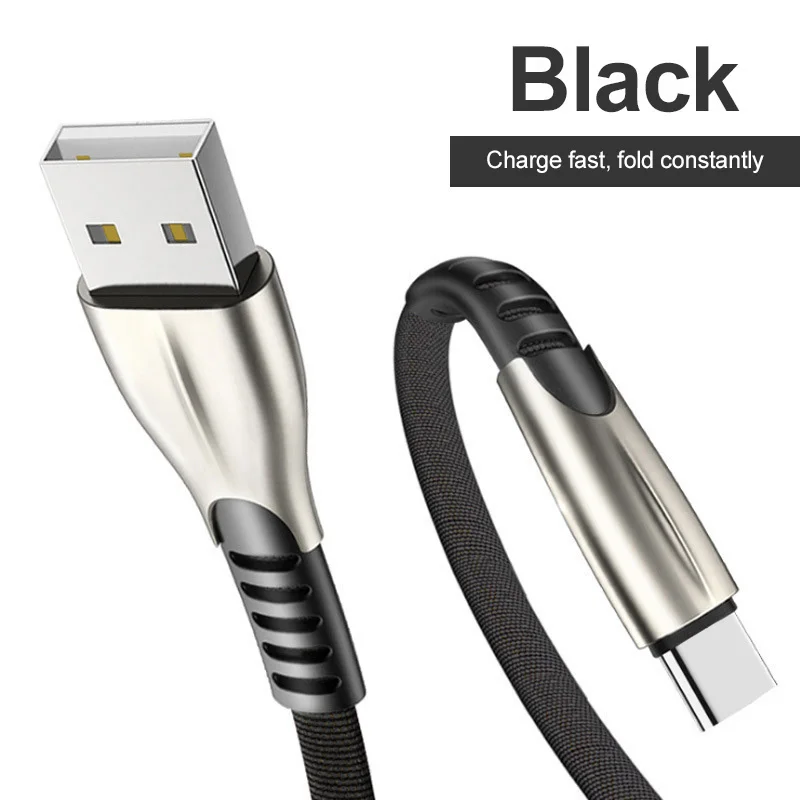 5A 3A usb type C кабель для samsung S9 S8 Plus Supercharge USB C кабель для быстрой зарядки данных кабель type-C для huawei P30 Pro Phone - Цвет: Черный