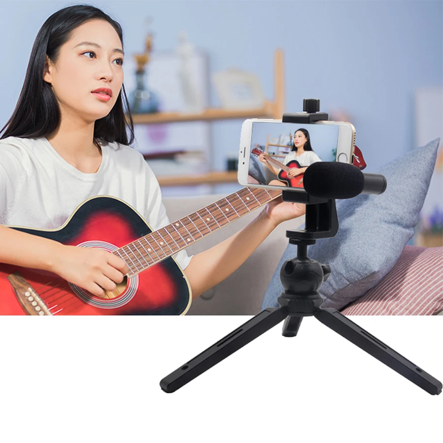 Гибкий мини штатив MAMEN для телефона подставка камеры с микрофоном держатель