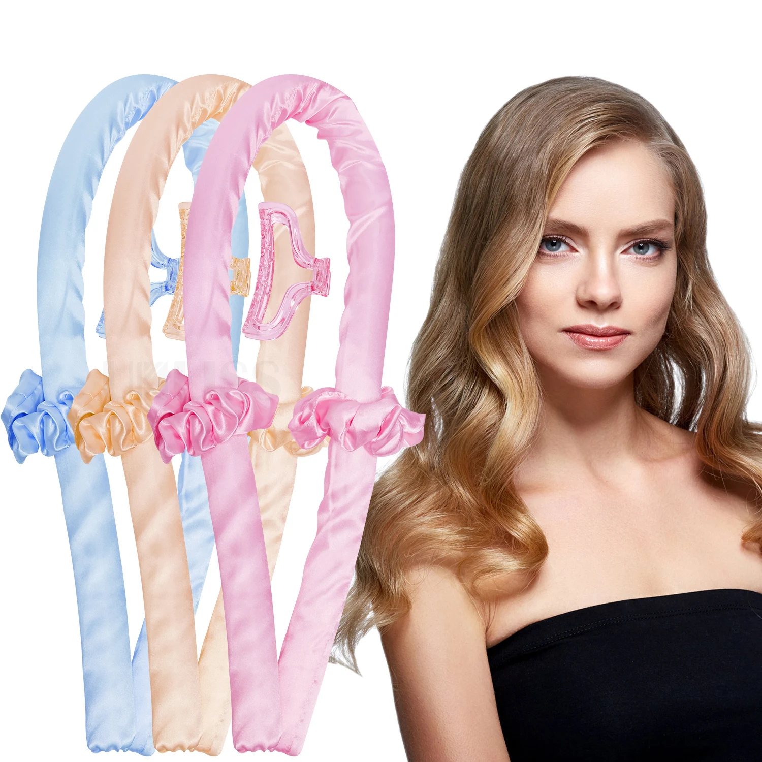 

Heatless Curling Rod Lazy Curler Silk Curling Ribbon Silk Curling Ribbon Heatless Hair Curling Sleeping Hair Rollers