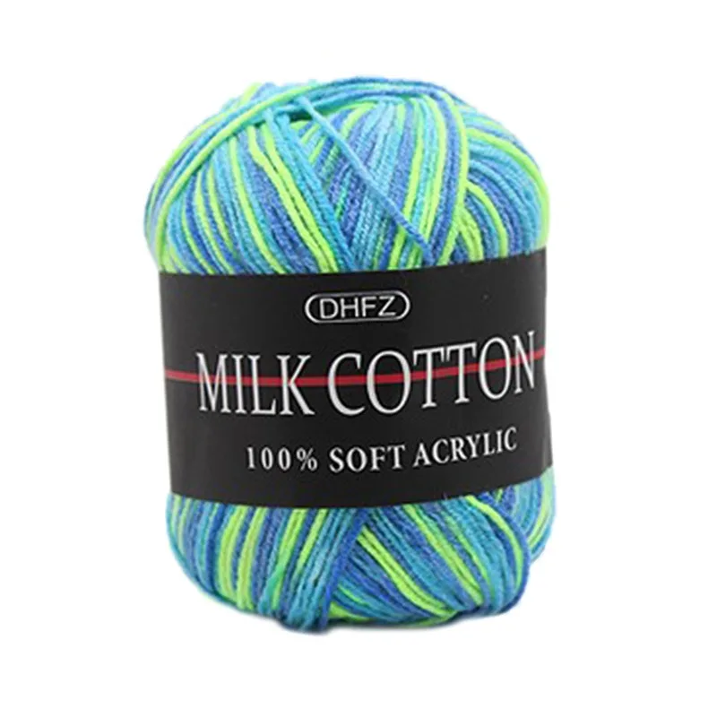 

Hot Milk Cotton Yarn Fine Quality Hand Knitting Thread Soft Warm DIY Cotton Threads Baby Wool For Hand Knitting Crochet Yarn