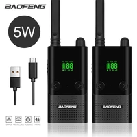 2pcs baofeng walkie talkie bf t9 usb charger mini two way radio station 400 470hmz portable ham radio bft9 uhf hunting radio