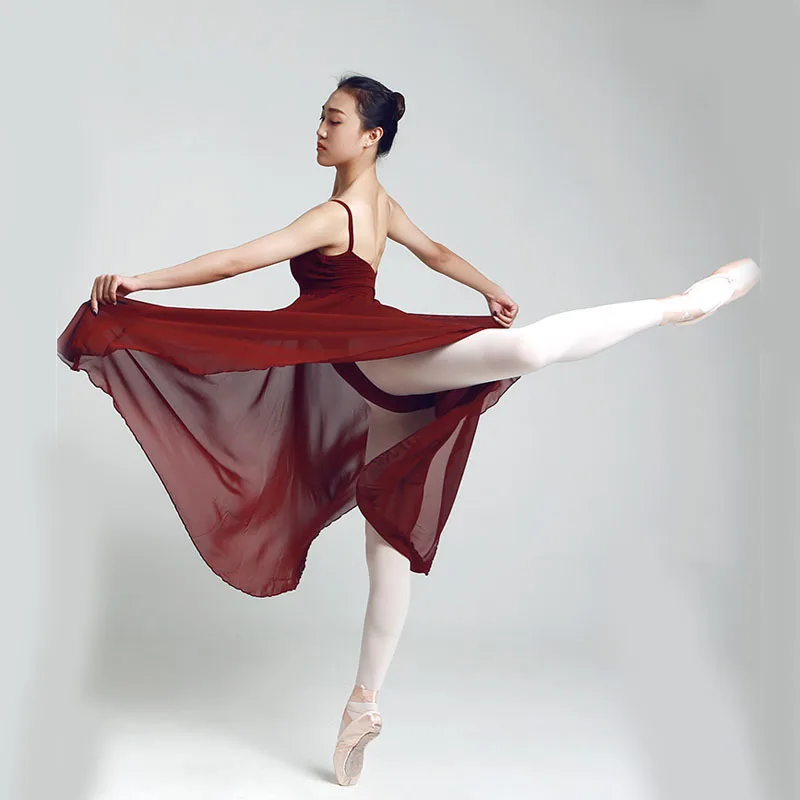 Женское длинное шифоновое платье пачка на бретельках свободного кроя|Балет| |