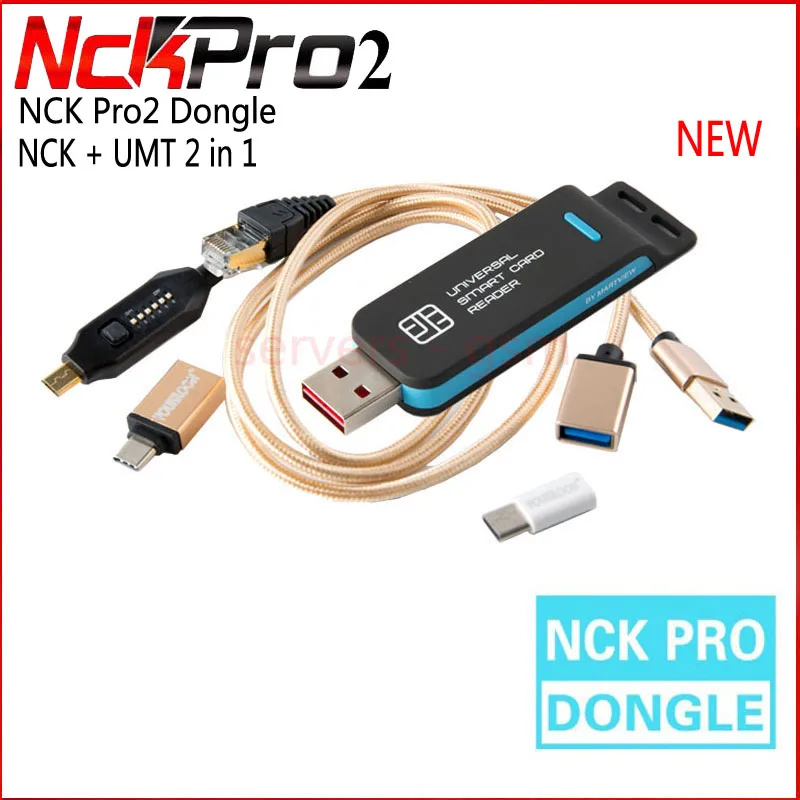 Новейший оригинальный NCK Pro Dongle Pro2 Dongl + UMF ALL BOOT ONE IN CABLE ( DONGLE UMT 2 в 1) Бесплатная