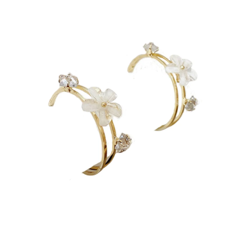 Серьги в виде цветка корейский темпераментный дизайн чувственные красные