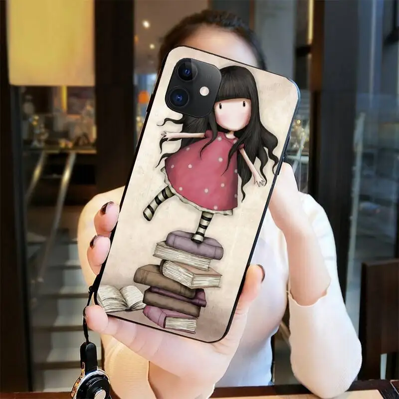

Cartoon girl Santoro Gorjuss Phone Case For iphone 12 11 Pro Max Mini XS Max 8 7 6 6S Plus X 5S SE 2020 XR Cover