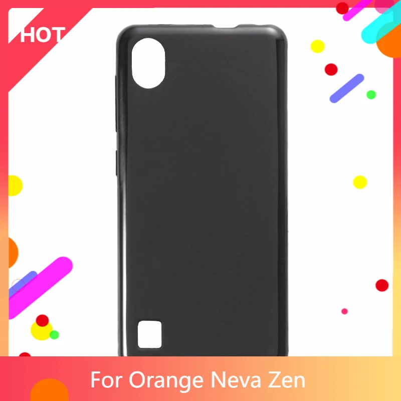 Матовый чехол Neva Zen для телефона оранжевый тонкий противоударный | Мобильные