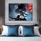 Постер Sung Jin Woo с аниме, Соло, выравнивание манга, Картина на холсте, мультяшная живопись, Настенная картина для гостиной, Декор, хороший подарок