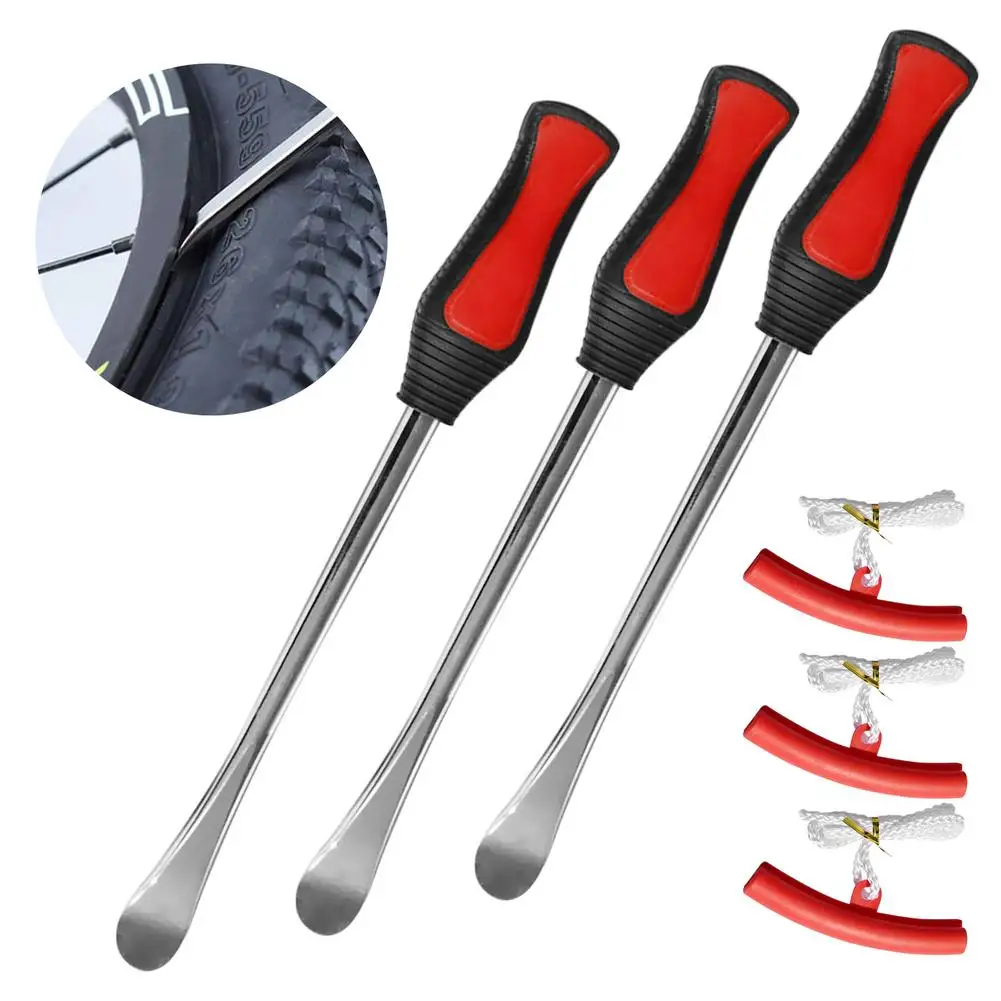 

6 In 1 Tire Changing Set Tire Levers Spoon Set Spoon Lever Tools Heavy Duty Motorcycle Bike Car Tire Irons Tool Kit