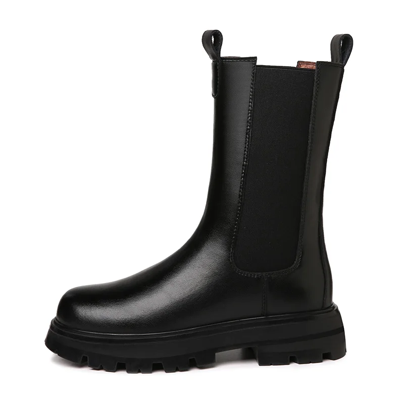 

Новинка, роскошные женские ботильоны челси, зимняя обувь на массивной подошве, ботильоны на платформе, брендовые дизайнерские ботинки без ш...