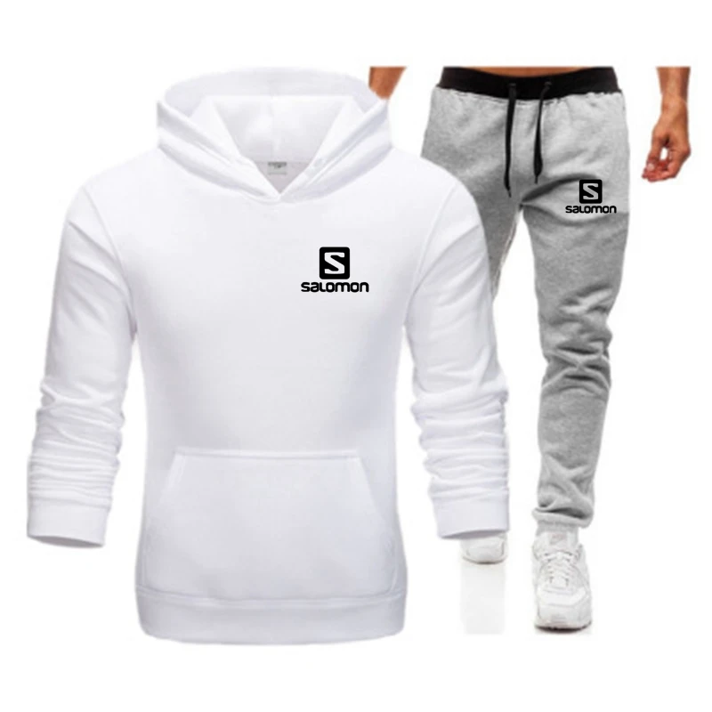 

The new 2021 Brand Men Tracksuit Casual Winter Jacket Sportswear & Pants Sweatshirt Male Sets 2 Piece