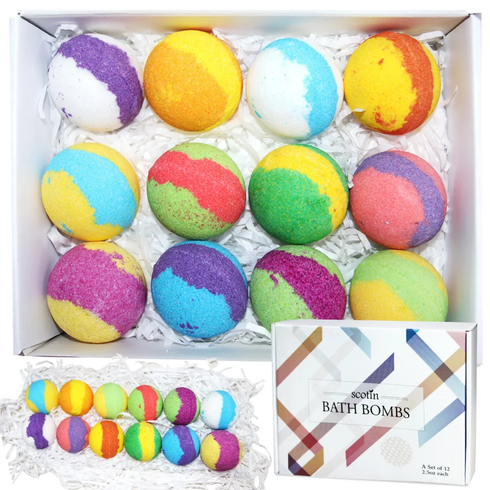 

Bath Bubble Balls Natural Salt Anti-stresses Handmade Bubble Skin Disinfection Gift Set Moisturize Dry Skin Soap Frother Shampoo
