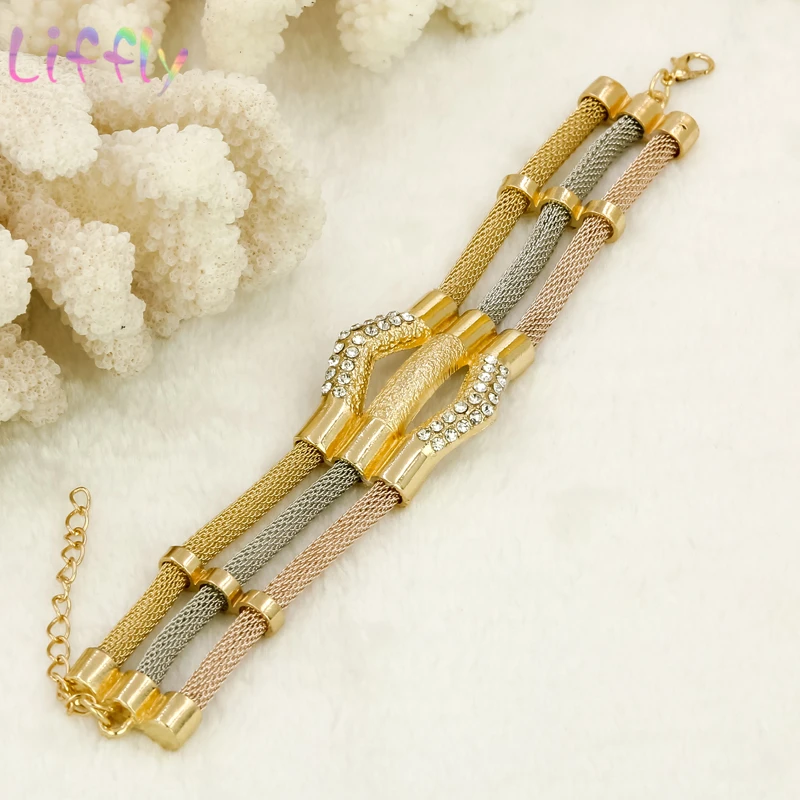 Комплект из колье серёг и кольца с кристаллами | Украшения аксессуары