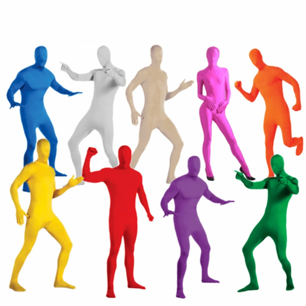 Для взрослых для всего тела костюм героя зентай мужчин's спандекс вторая кожа