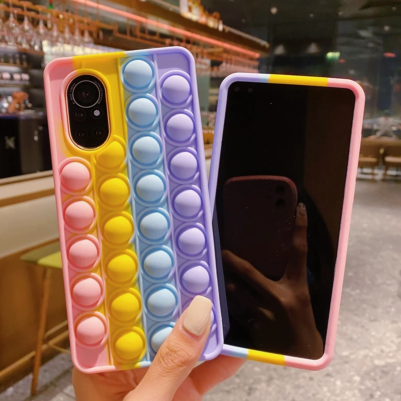 

Pop Fidget Toys Push Bubble Case For Sumsung Galaxy A32 A52 A72 A51 A71 4G 5G Case For Sumsung A01 A11 A21 A31 A02 A02S A12 A50