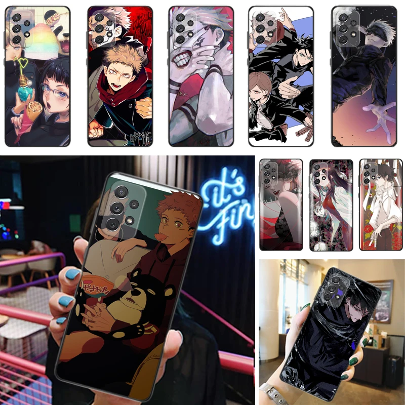 

Jujutsu Kaisen Fushiguro Megumi Satoru Gojo Sukuna Yuji Itadori Phone Case For Samsung Galaxy A52 A72 4G 5G Back Cover Funda