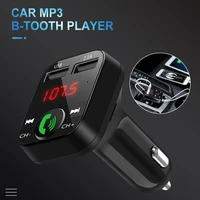 car fm launcher wireless fm radio compatible wireless mp3 player multifunct dual usb charger with microphone hands free calling
