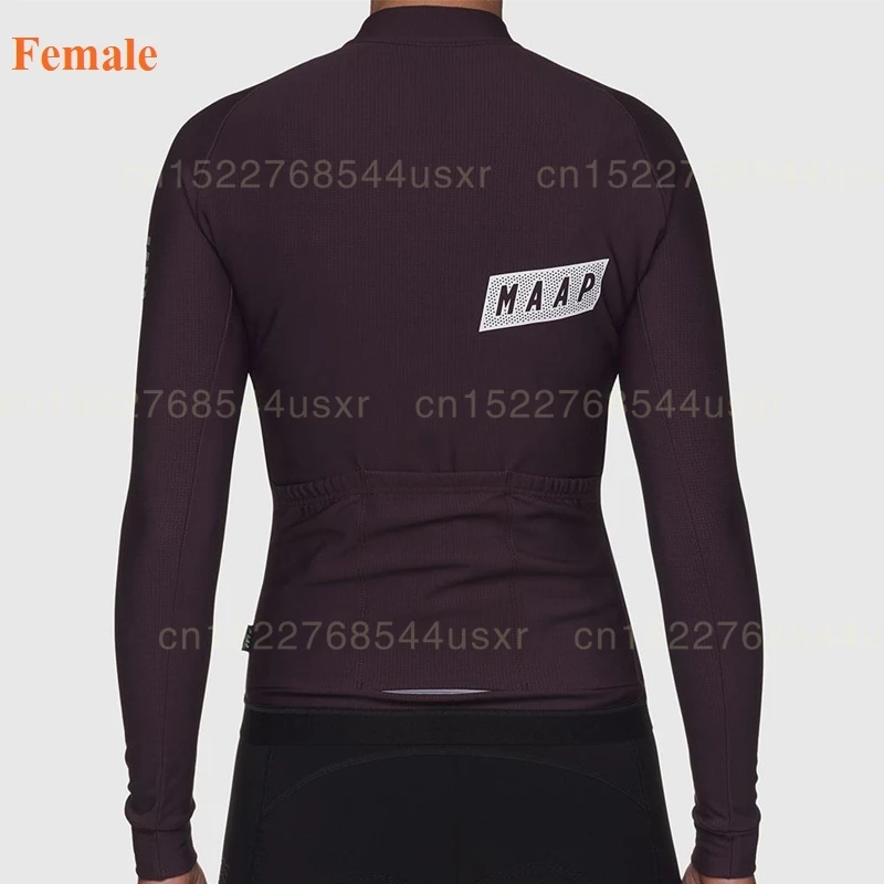 Женский трикотажный костюм MAAP футболка с длинным рукавом для велоспорта весна