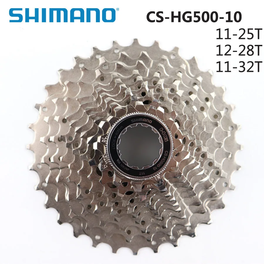 SHIMANO Tiagra CS HG500 10 дорожный велосипед Скорость Freewheels 11 25 T11 28T 32T кассеты маховое