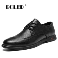 top quality genuine leather shoes men dress shoes handmade leather shoes men oxfords office business formal shoes