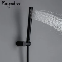 bagnolux copper matter black round handheld shower head pvc hose connector adjustable wall holder bathroom accessorries